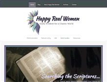 Tablet Screenshot of happyrealwomen.com